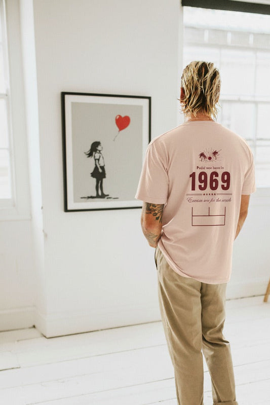 PADEL WAS BORN TEE - PEACH