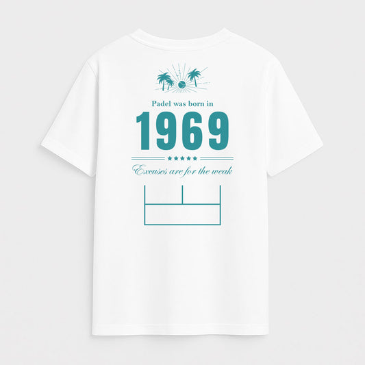 PADEL WAS BORN TEE - WHITE